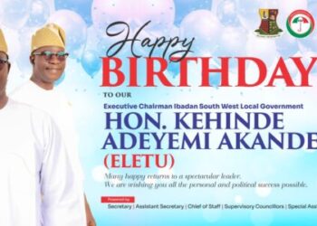BIRTHDAY: Ibadan SouthWest COS , Alhaji Hassan Fetes Council Boss Hon Kehinde Akande Eletu